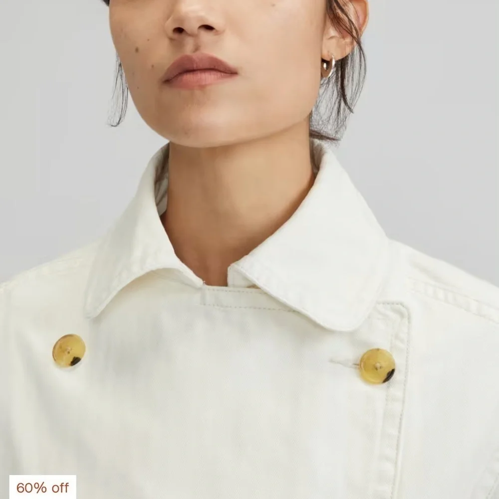 - New  (w/o tag) - The Organic Cotton Herringbone Jacket - Picture 3 of 6